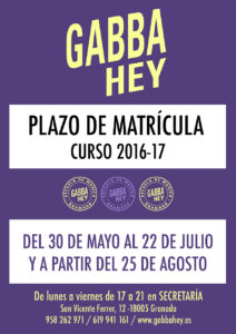 plazo matricula, escuela de música en Granada